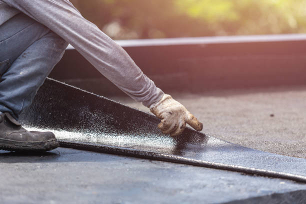 Professional Waterproofing technician working in Lyndhurst, VA